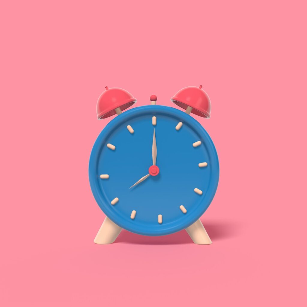 Time Management Alarm Clock 3D Productivity