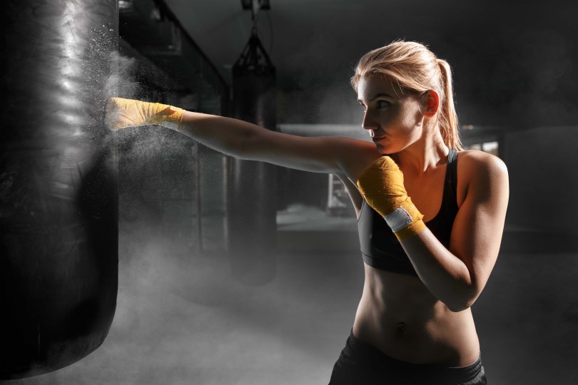 Persevere Woman Female Punchingball Punch Punching Boxing Kickboxing