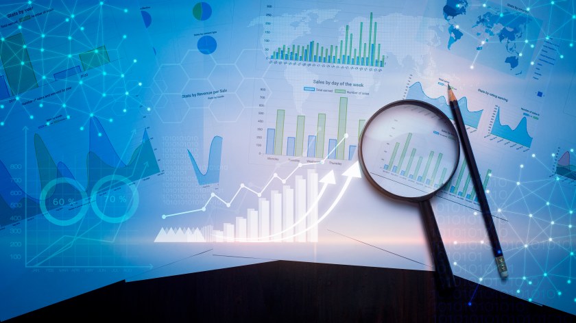 Analyzing Financial Statements Magnifying Glass Analyze Sales Data Analytics Metrics