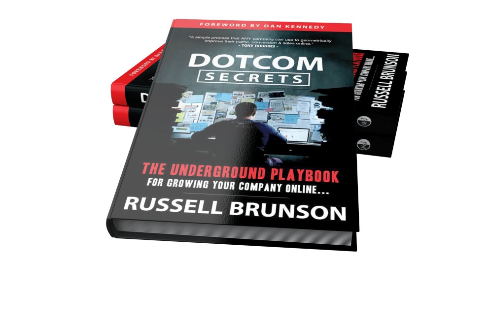 Dotcom Secrets Book Russell Brunson Author Cover