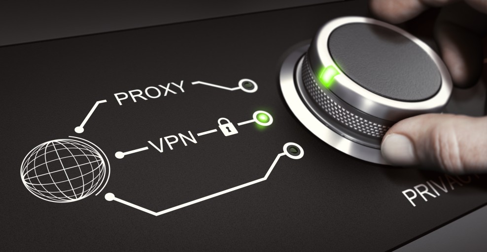 VPN Personal Online Security Virtual Private Network Cybersecurity Concept Knob