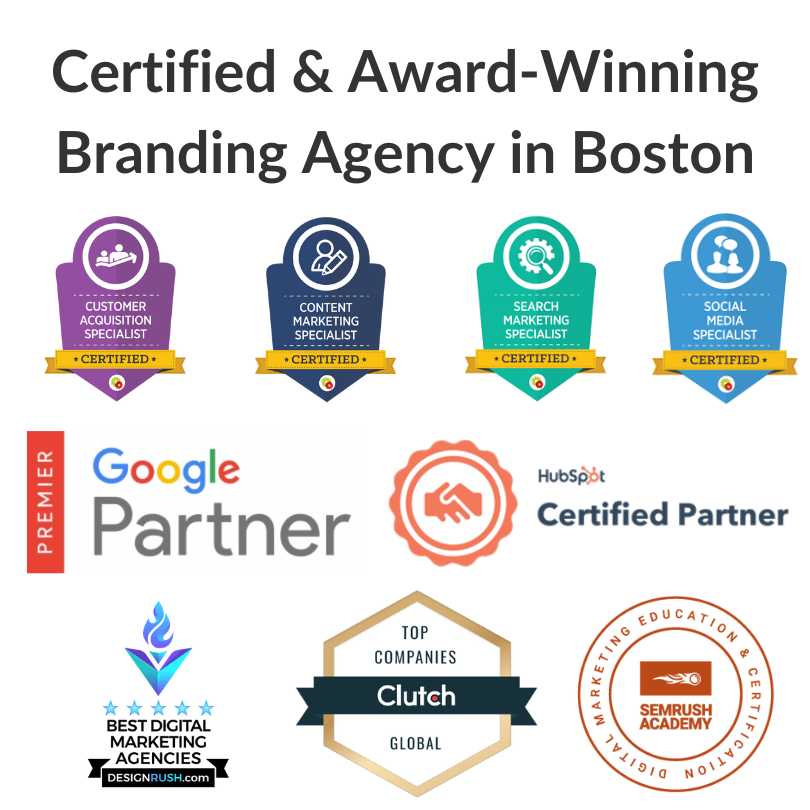 Award Winning Branding Agencies in Boston Awards Certifications Companies Firms