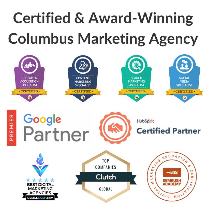 Award Winning Digital Marketing Agencies in Columbus Awards Certifications Companies Firms