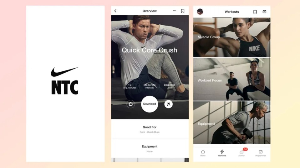 Nike Fitness Program Example Atheltes NTC