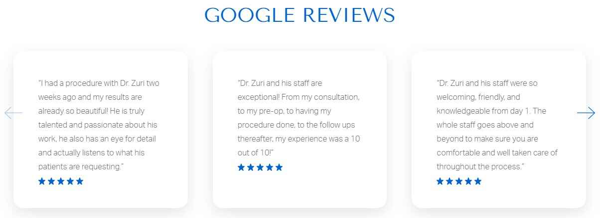 Google Customer Reviews Examples