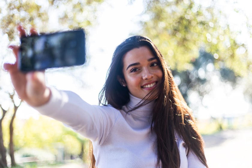 UGC Concept Woman Taking Selfie User Generated Content