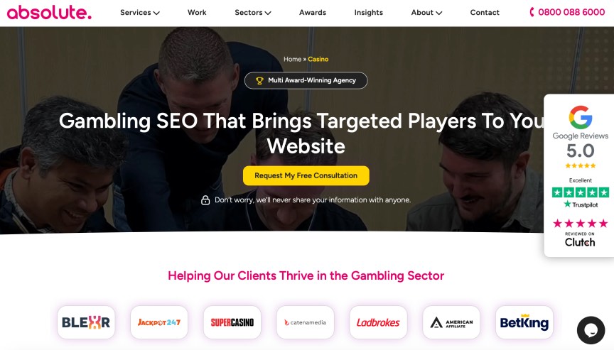 Absolute Digital Media Gambling SEO Agency