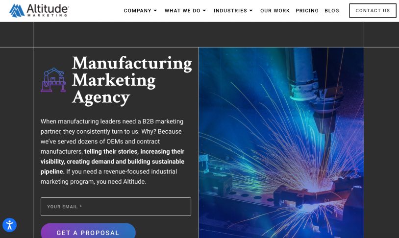 Altitude Marketing Agency for Manufacturers