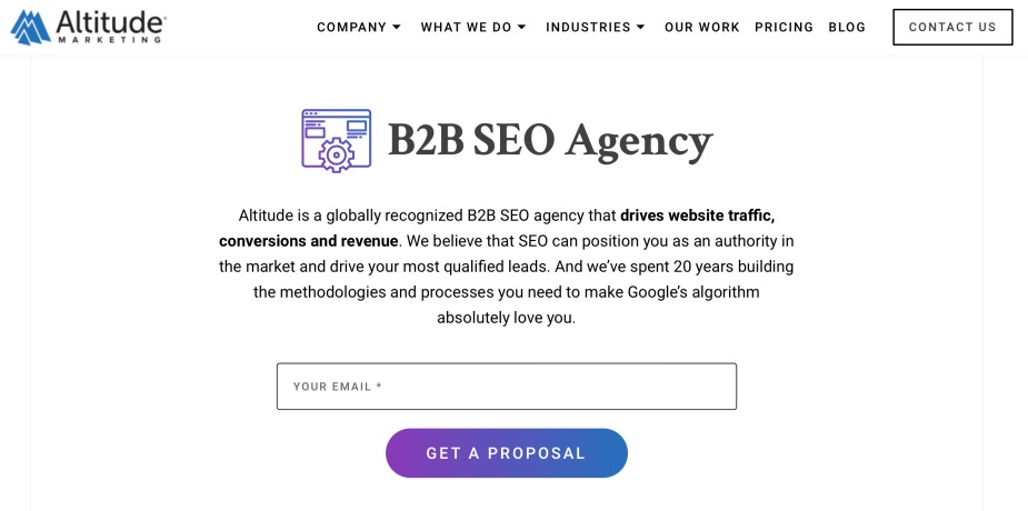 Altitude Marketing B2B SEO Company