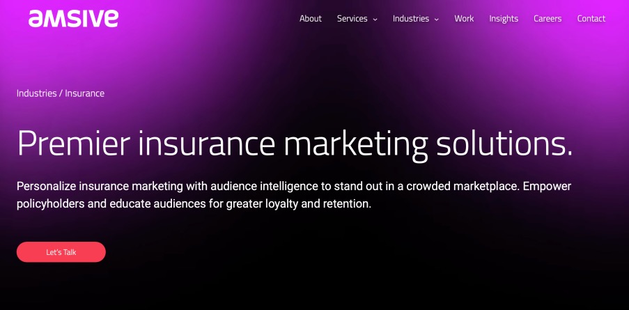 Amsive Best Insurance Digital Marketing Services