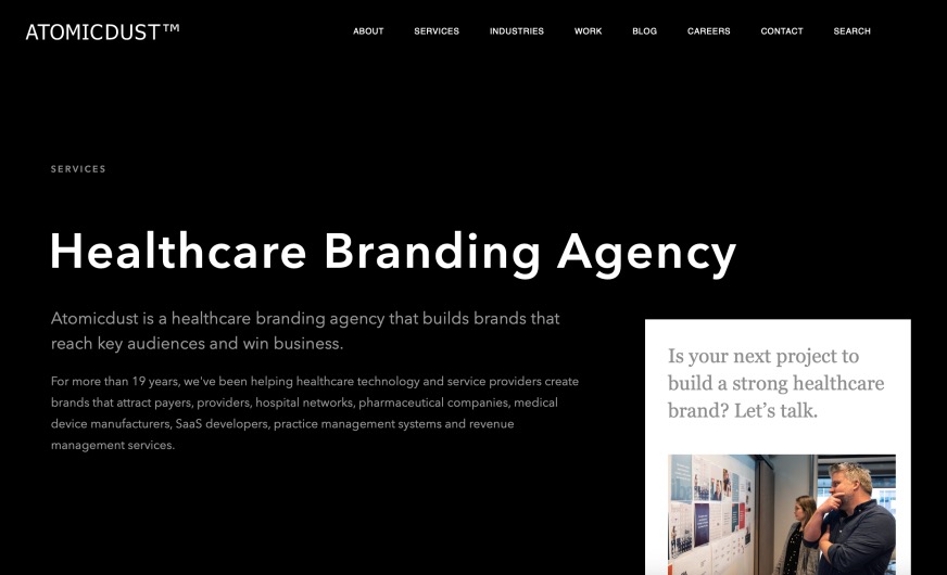 Atomicdust Full-Service Healthcare Branding Companies