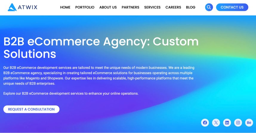 Atwix Best B2B eCommerce Services Agency