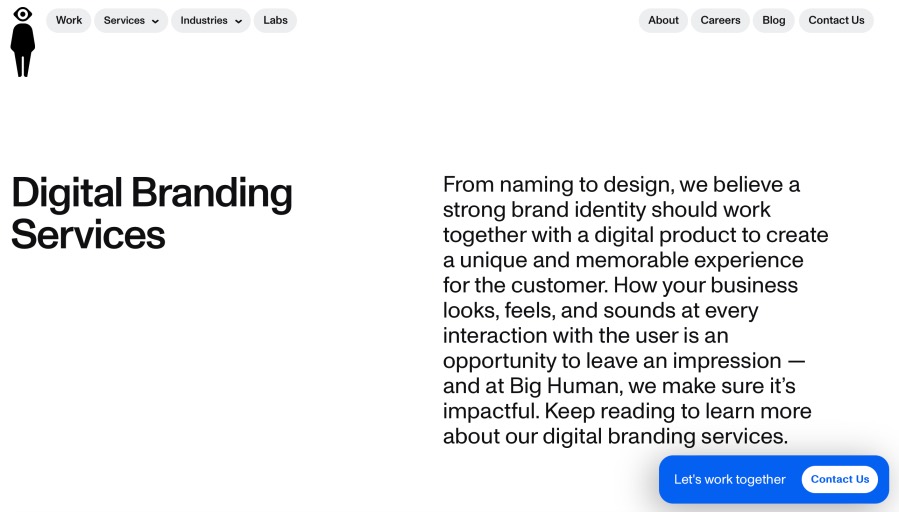 Big Human B2B Digital Branding Services