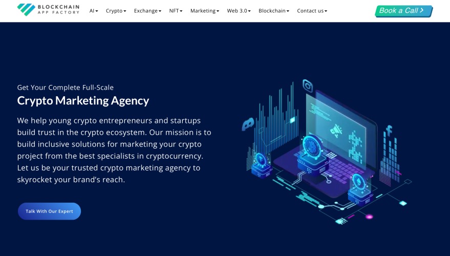 Blockchain App Factory Top Crypto Marketing Company