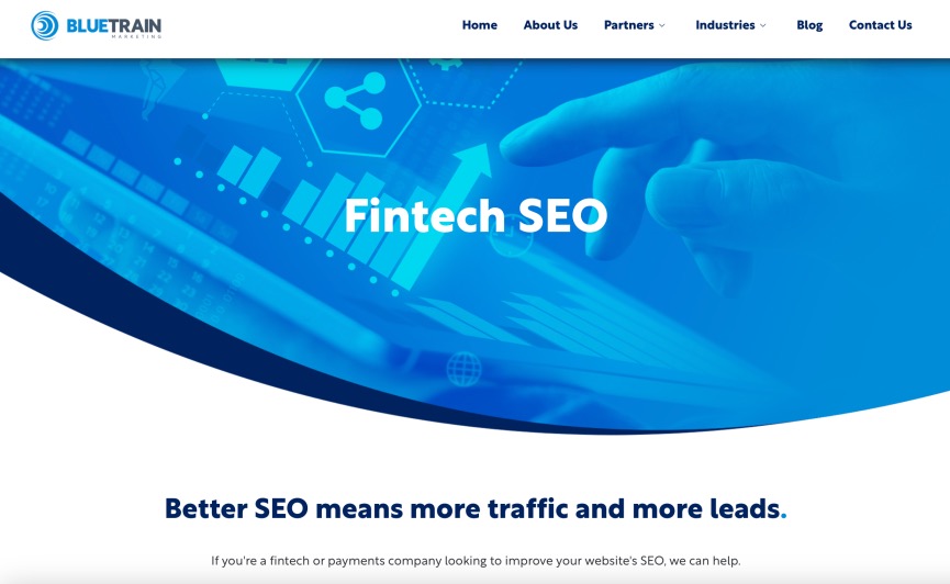 Blue Train Marketing FinTech SEO Services