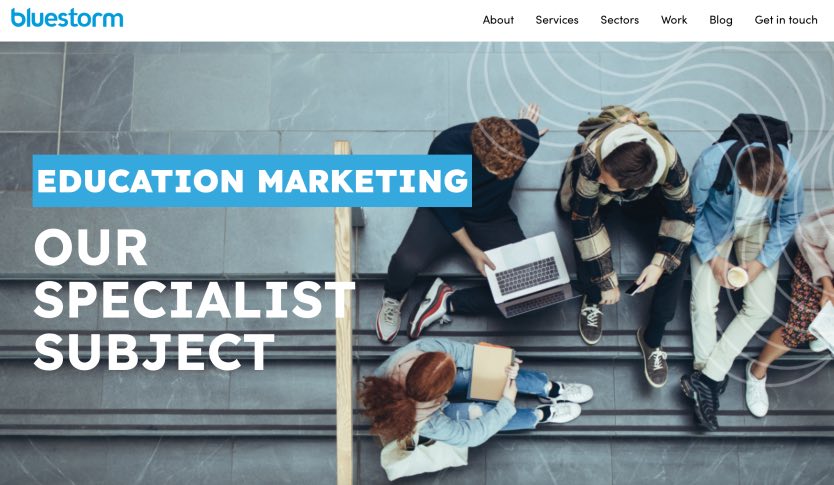 Bluestorm Design Higher Ed Digital Marketing Agencies