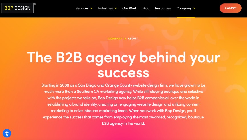 Bop Design B2B Agency