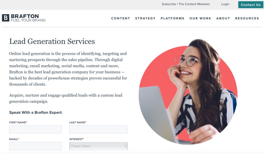 Brafton Best Lead Generation Firms