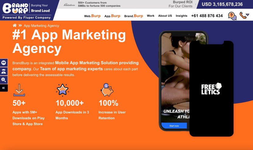 BrandBurp Best Mobile Apps Marketing Agency