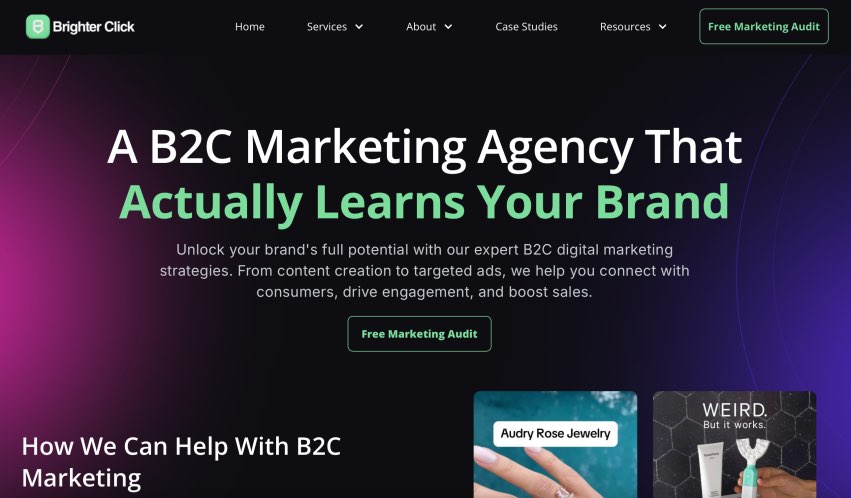 Brighter Click Best B2C Marketing Agencies