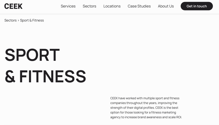 CEEK Best Fitness Digital Marketing Company