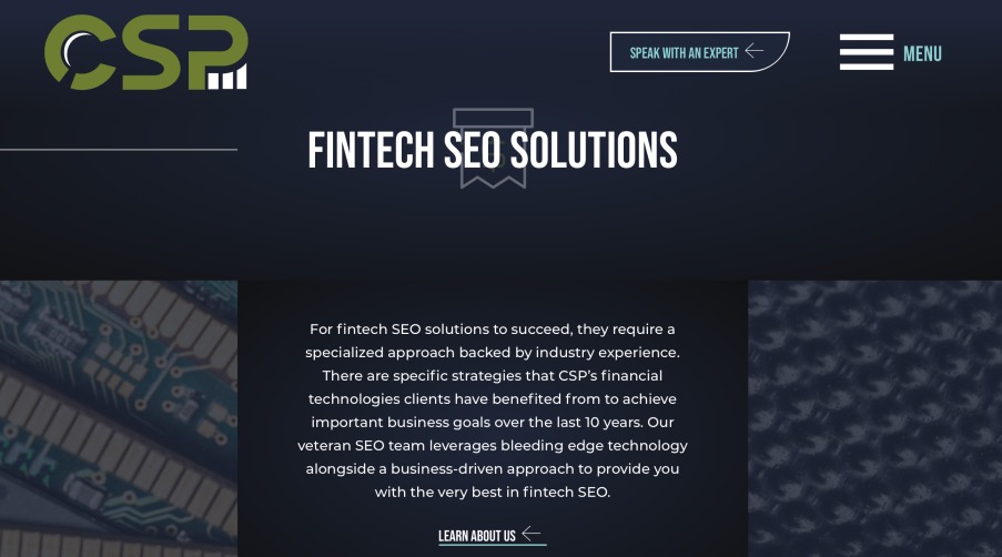 CSP Best FinTech SEO Agency