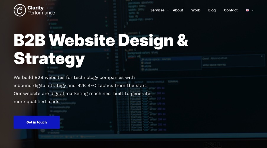 Clarity Performance Best B2B Web Design Agency