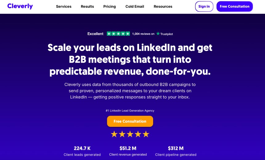 Cleverly Top LinkedIn Lead Generation Agency for B2B Companies