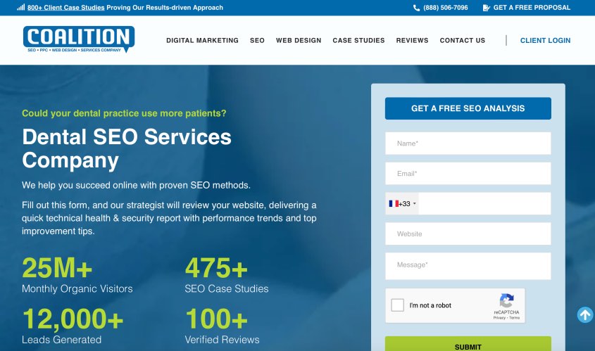 Coalition Technologies Dental SEO Services