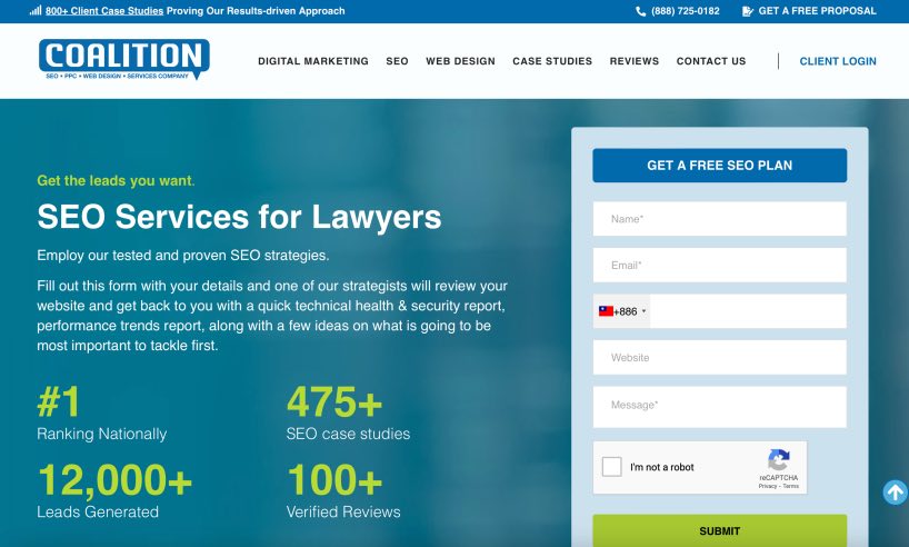 Coalition Technologies Top Law Firm SEO Companies