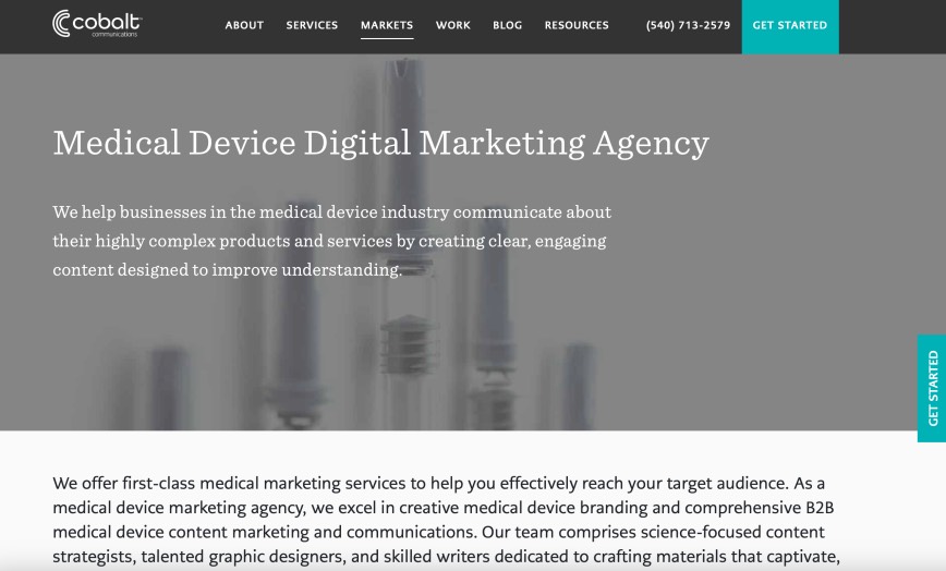 Cobalt Communications Best Medical Device Digital Marketing Company