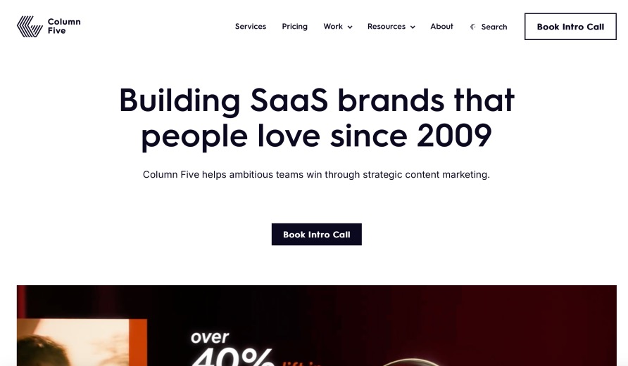 Column Five SaaS Content Marketing Companies