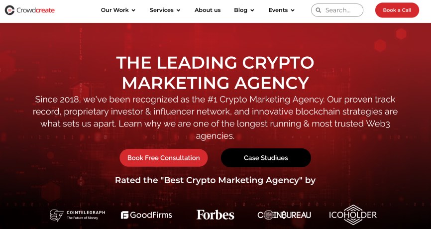 Crowdcreate Blockchain Marketing Firm