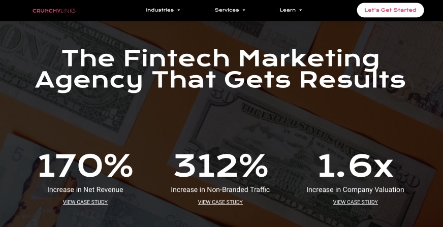 Crunchy Links FinTech Digital Marketing Companies