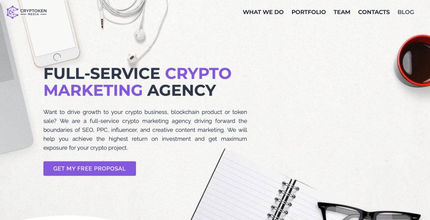 Cryptoken Media Blockchain Marketing Agencies