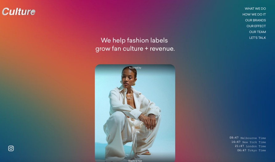 Culture Digital Agency Fashion Marketing Services