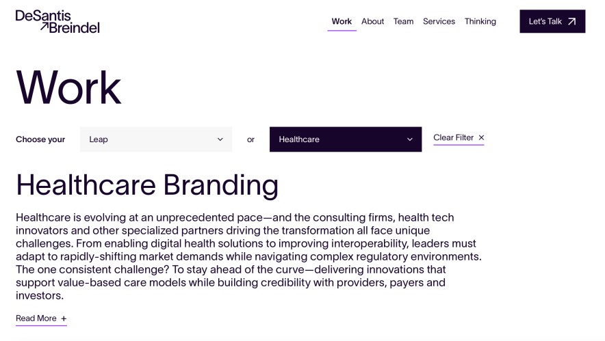 DeSantis Breindel Best Healthcare Branding Agencies