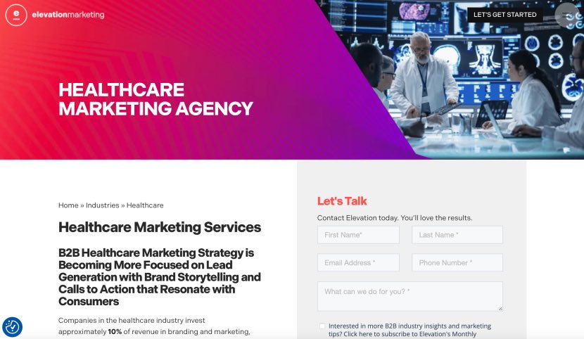 Elevation B2B Healthcare Marketing Agency