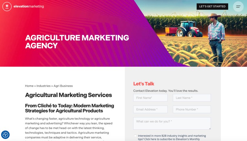 Elevation Marketing Agricultural Marketing Services