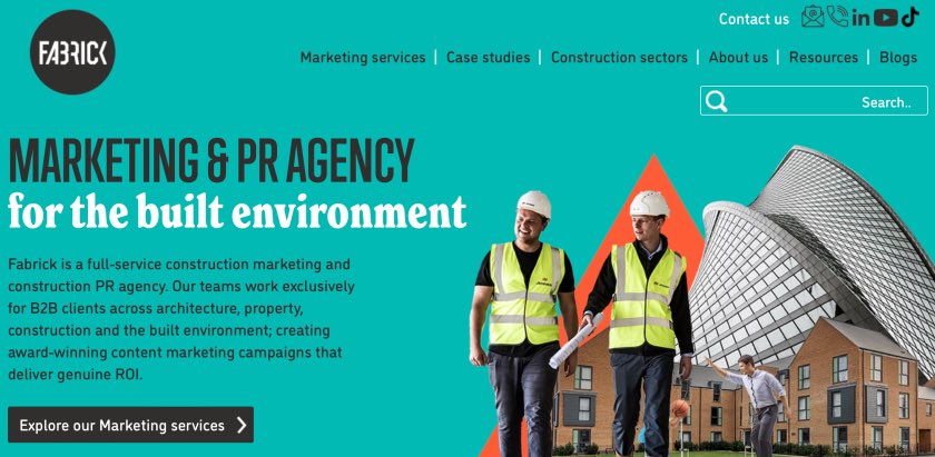 Fabrick Agency Construction Digital Marketing Services