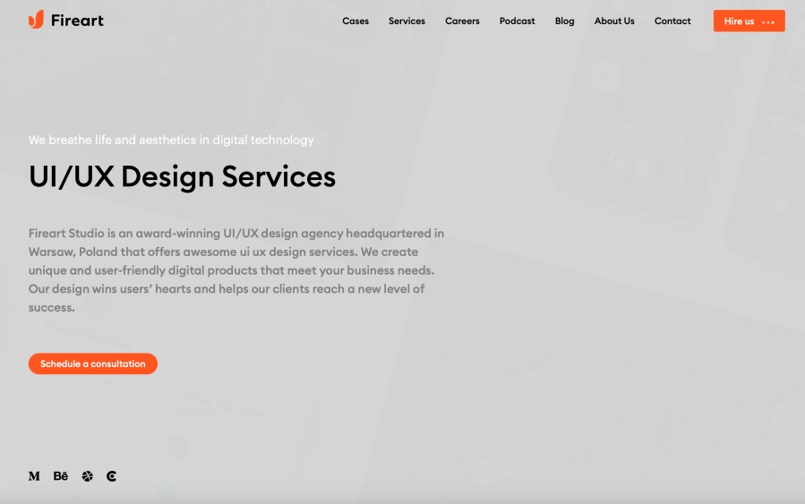 FireArt Studio UI_UX Design Services