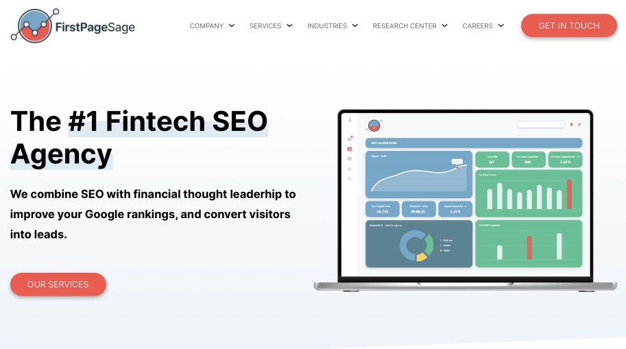 First Page Sage Best FinTech SEO Agencies