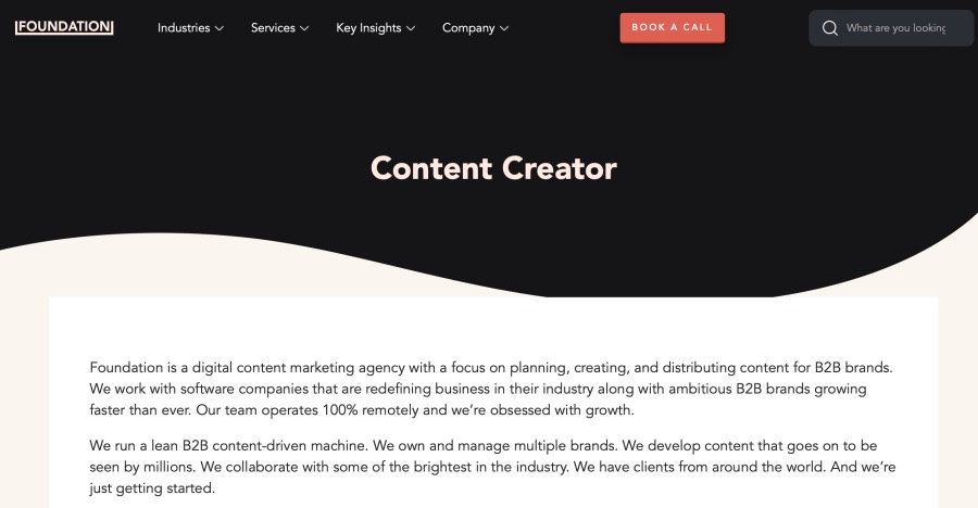 Foundation Top Content Creation Agencies