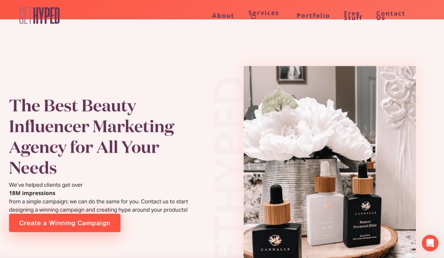 GetHyped Beauty Influencer Marketing Agency