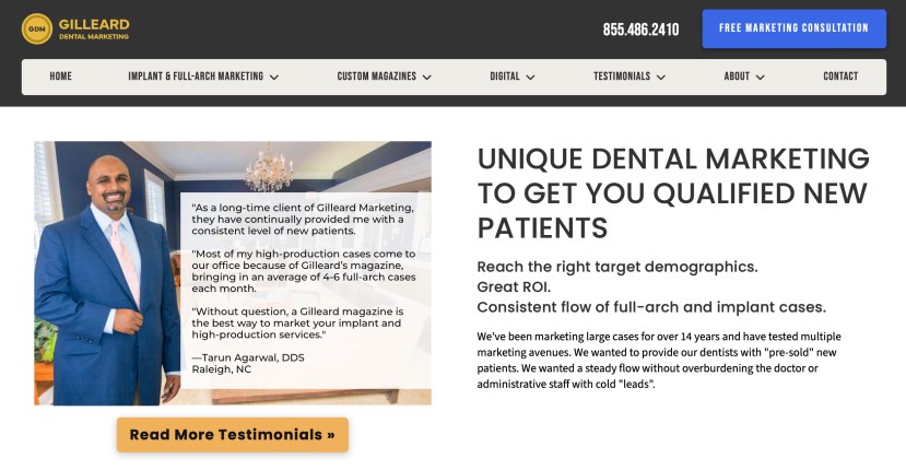 Gilleard Dental Marketing GDM Dentist Digital Agencies