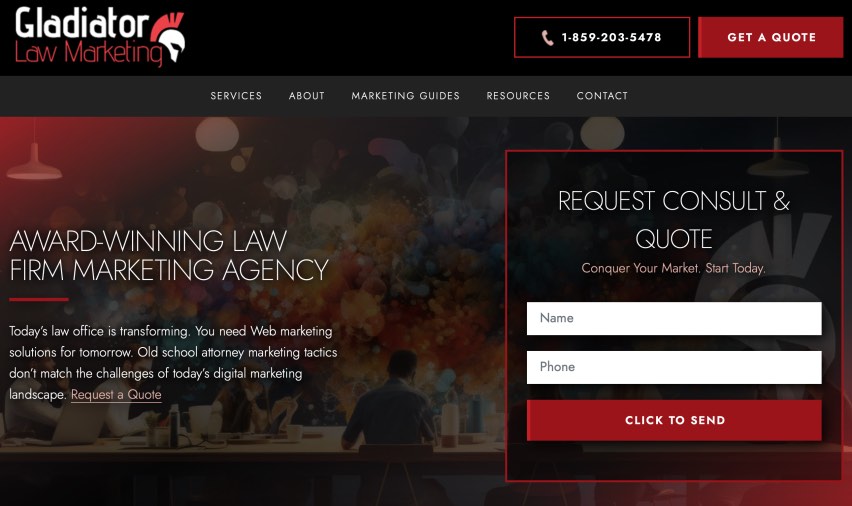 Gladiator Law Marketing Best Legal Digital Agency