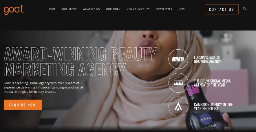 Goat Agency Beauty Branding Companies