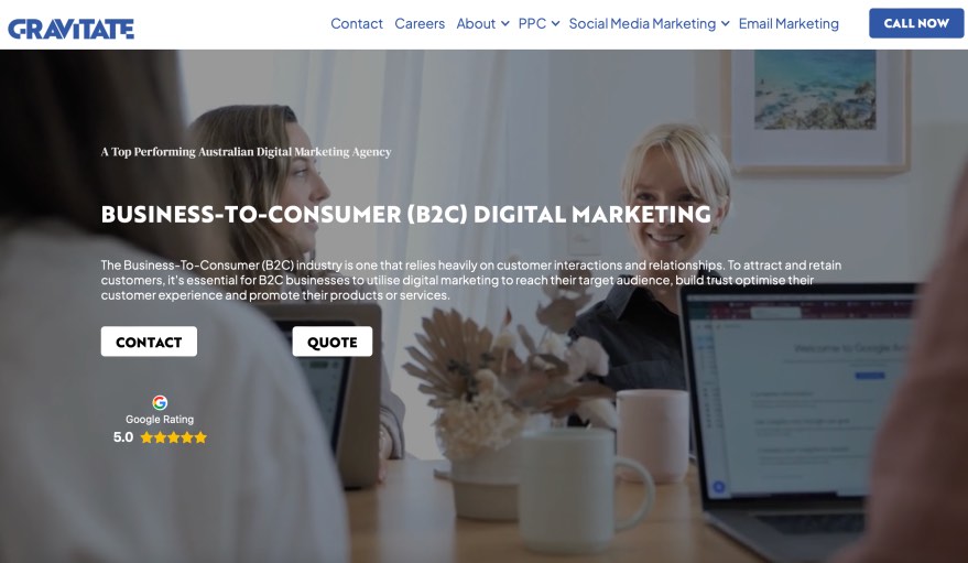 Gravitate Best Digital Marketing Services for B2C Companies