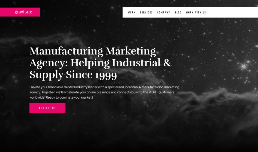 Gravitate Design Top Manufacturing Marketing Agencies