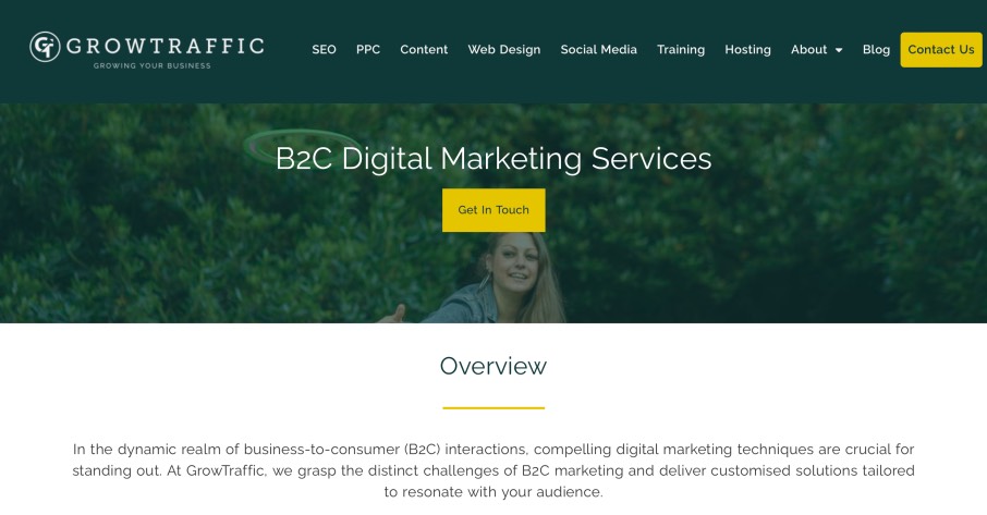 GrowTraffic Best B2C Marketing Companies